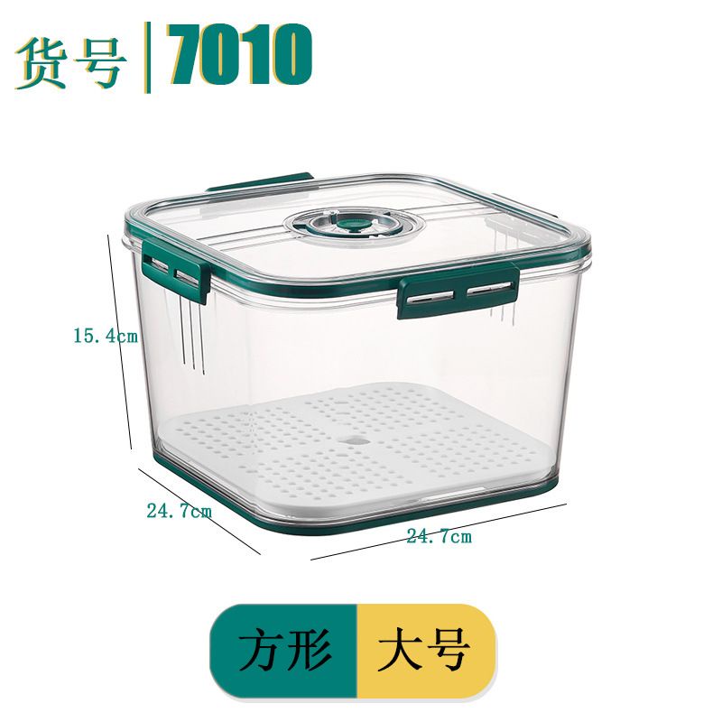 (BOW) 1Set 3pc Kotak Refrigerator Storage Box Khusus Makanan Buah dan Sayur 53A35