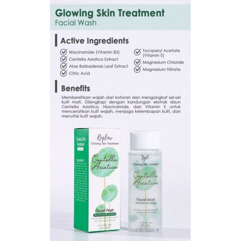 REGLOW SKINCARE SERIES (BELI 1 Paket FREE 3 HADIAH)  GLOW SKIN TREATMENT BY AMURA PAKET WAJAH-8