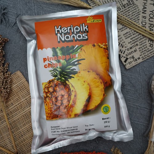 

kripik Nanas Levina 250 gr Keripik buah Malang super