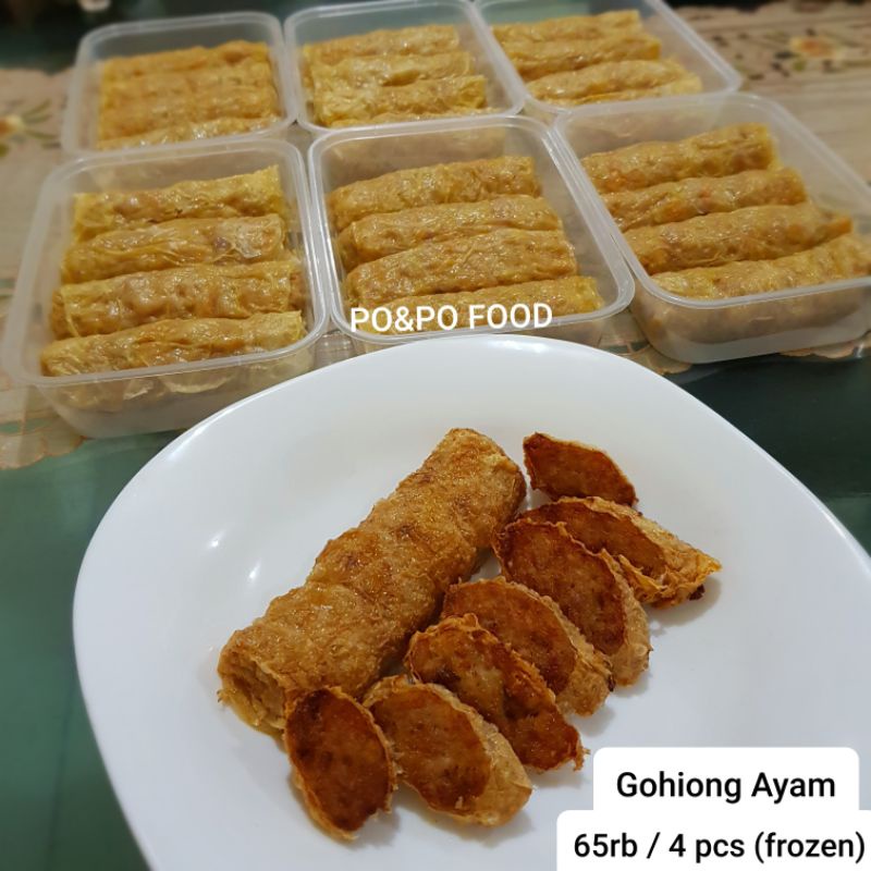 

Go Hiong Ayam | Gohiong | Ngohiong | Lauk makan frozen food tinggal goreng isi ayam sayur 1 porsi isi 4 pcs