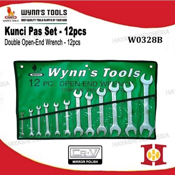 Kunci Pas Set Open End Wrench Chrome Vanadium CRV Top Quality Original