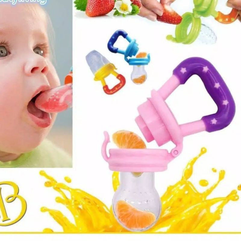 TEETHER DOT BUAH BAYI EMPENG BUAH GIGITAN ANAK BAYI Titer Baby Feeder Theeter Rattle