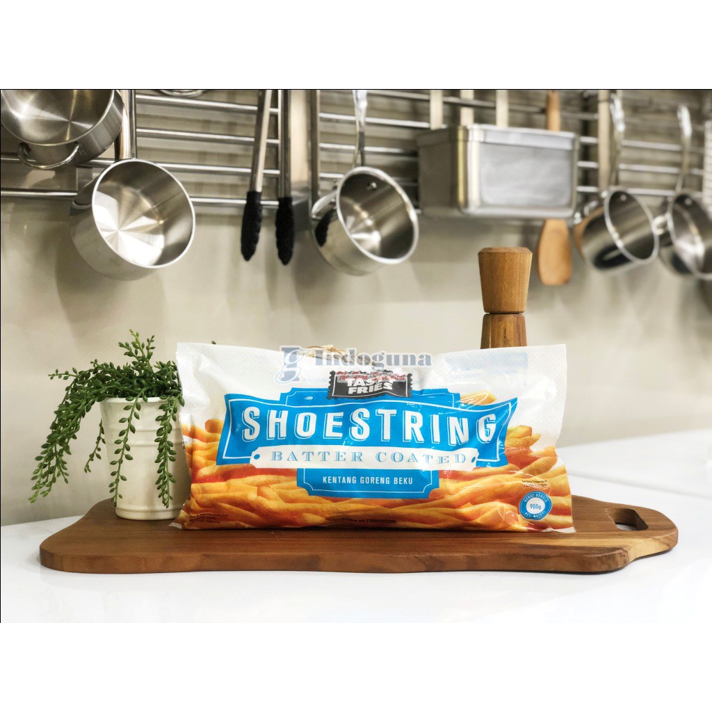 

Tasty Fries Shoestring Batter Coated / kentang beku