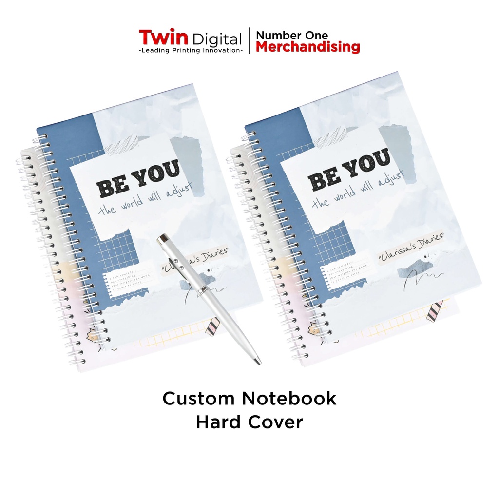 

Twindigital Notebook Agenda Custom Buku Agenda Catatan - Notebook Hardcover Spiral / Jilid
