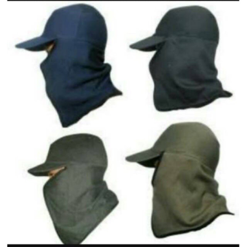 Topi jepang / topi petani masker samping
