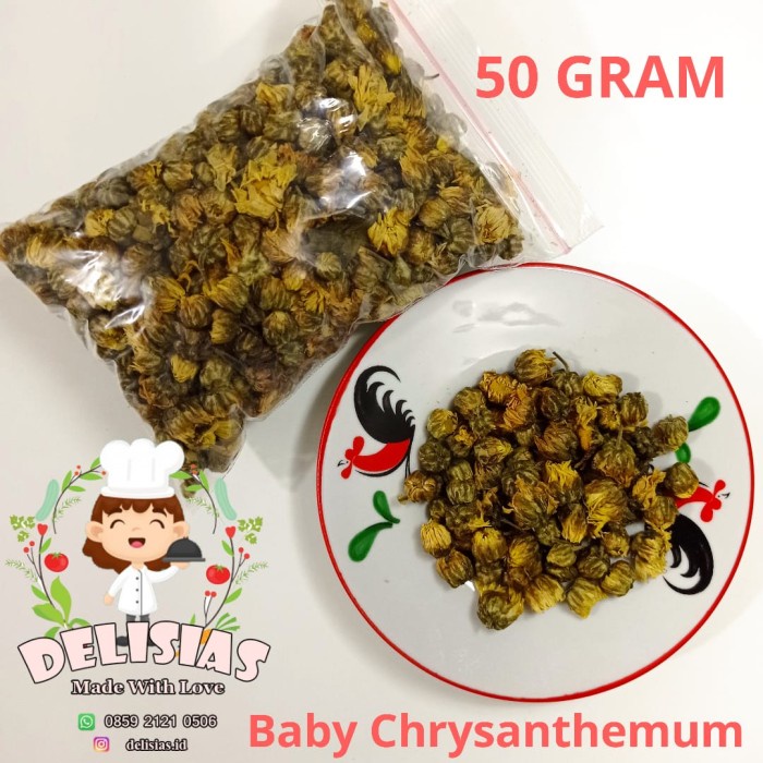 

teh-daun- teh bunga chrysanthemum krisan teh kembang 50g -daun-teh.