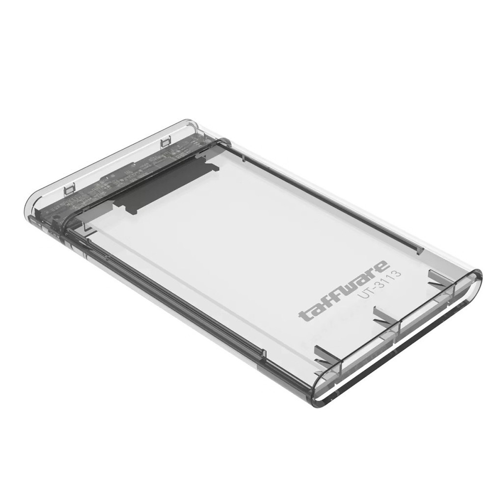 Grab Medan External HDD SSD Enclosure Transparant 2.5 Inch USB 3.0 Taffware UT-3113 Transparent