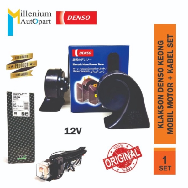 MURAH KLAKSON DENSO MODEL KEONG BIASA 12V  KABEL RELAY MX XT SERIES Kabelindo Jaya