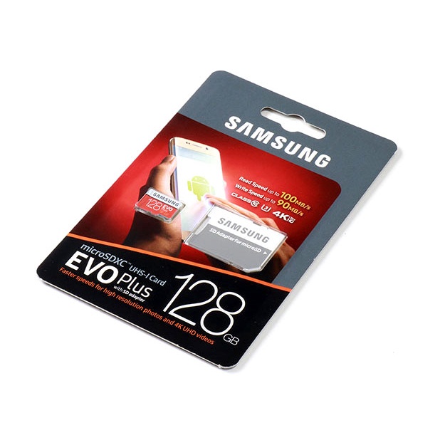 Memory card -MMC Micro SD Samsung EVO Plus 128GB Class 10 With Adapter Speed Up To 100Mb/s-Kartu Memori HP 128GB Untuk Semua Tipe HP / Support All Smartphone