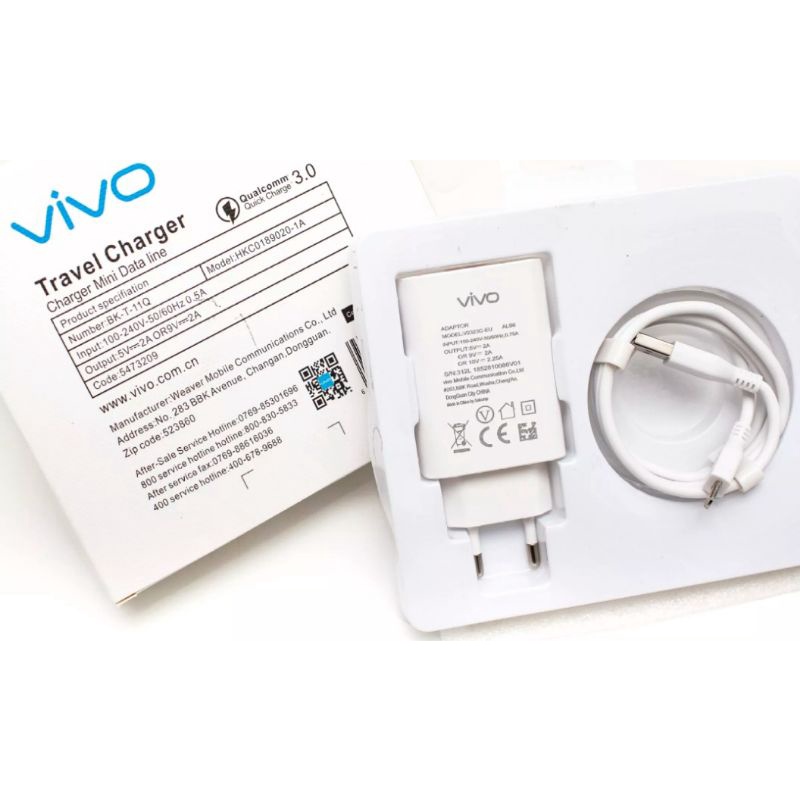 Travel Charger Vivo X30 Q. C 3.0 Support FastCharging Type C &amp; Micro