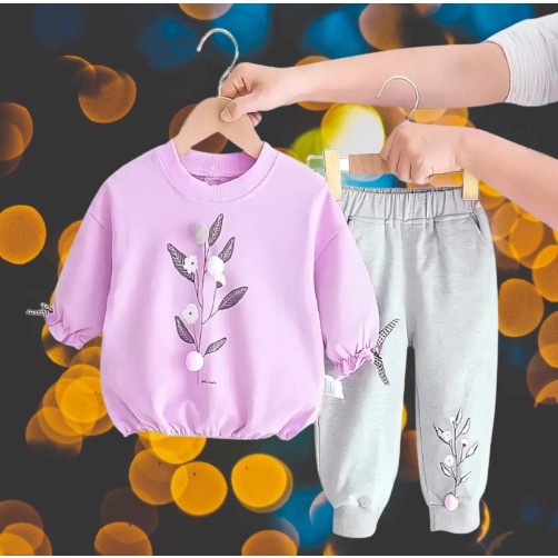 PROMO COD - SETELAN SWEATER ANAK BAJU ANAK LAKI-LAKI // SETELAN SWEATER ANAK BAJU ANAK PEREMPUAN MOTIF BUNGA ANGGREK// SETELAN SWEATER ANAK PEREMPUAN USIA 1-5 TAHUN // SETELAN SWEATER BAJU ANAK PEREMPUAN TERBARU