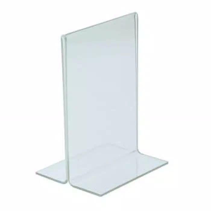 

Nama duduk acrilik/acrylic tent holder / akrilik tent card A5 tempat brosur Meja