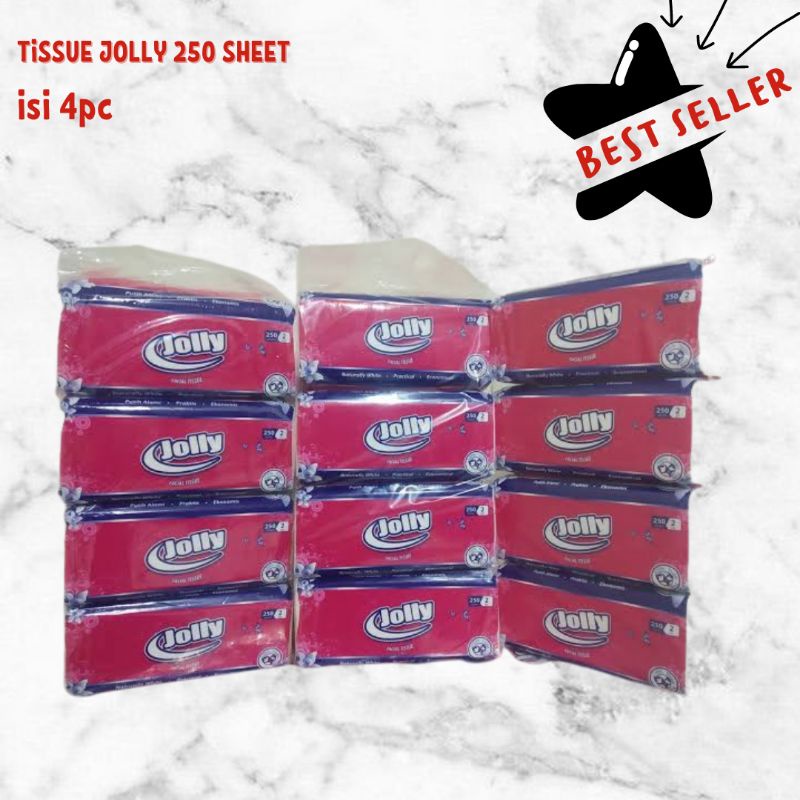 JOLY JOLLY 250SHEET 2FLY FACIAL MUKA WAJAH TERMURAH BANYAK TISU TISUE TISSU TISSUE TERMURAH BEST SELLER-1