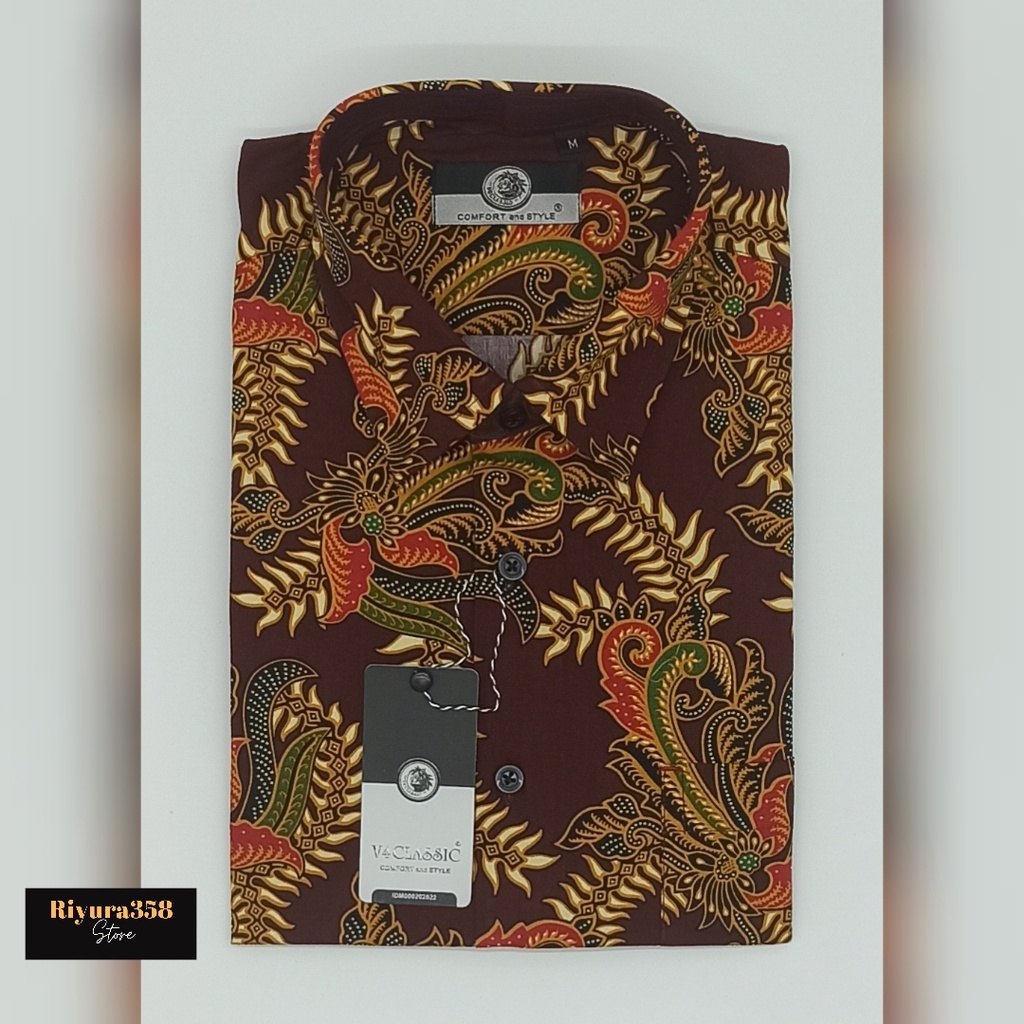 KEMEJA BATIK LENGAN PENDEK V4 CLASSIC - 011