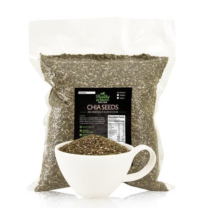 

Natural Black Chia Seed (Seeds) 1000 gr GRATIS ONGKIR