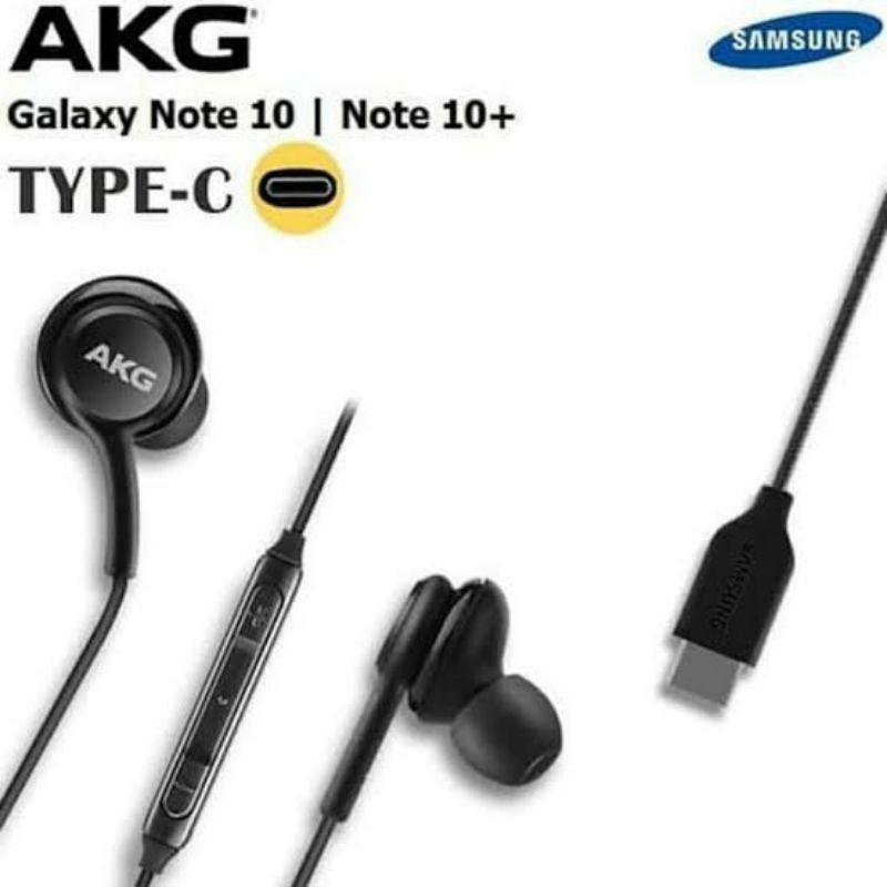 Headset AKG Samsung Note 10 PLUS 10+ S20 PLUS S20+ Handsfree Original Type C