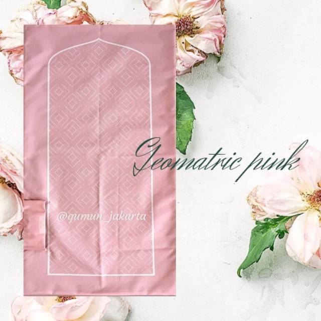 Geomatric pink - GUMUN Sajadah Travel Sajadah