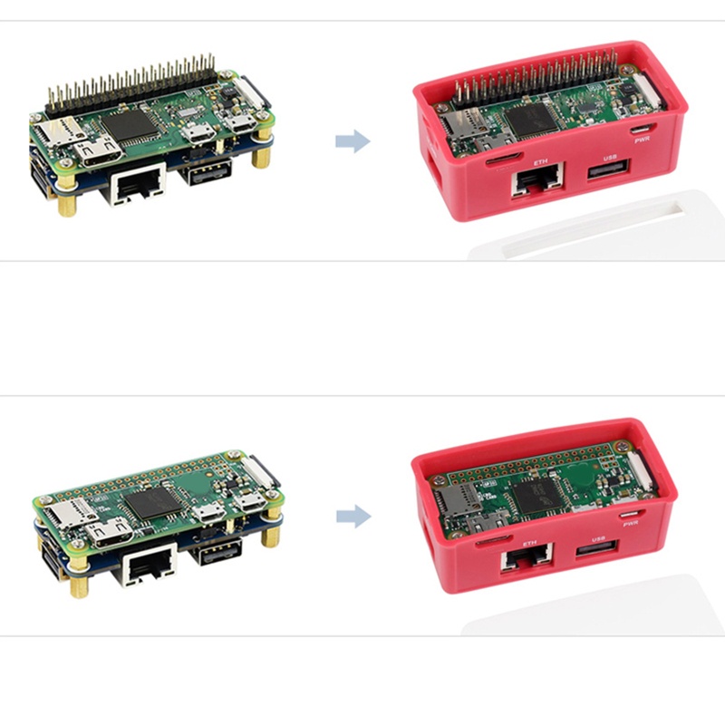 Vivi Raspberry Pi Zero Ethernet USB HUB BOX ETH Topi HUB USB B 1x RJ45 3x Usb2 0