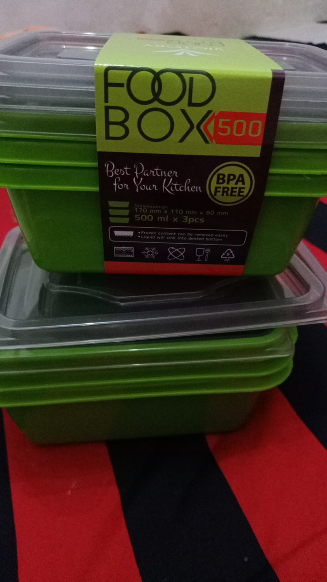 Kotak Makan 500ml Victory Food Box - Paket Hemat