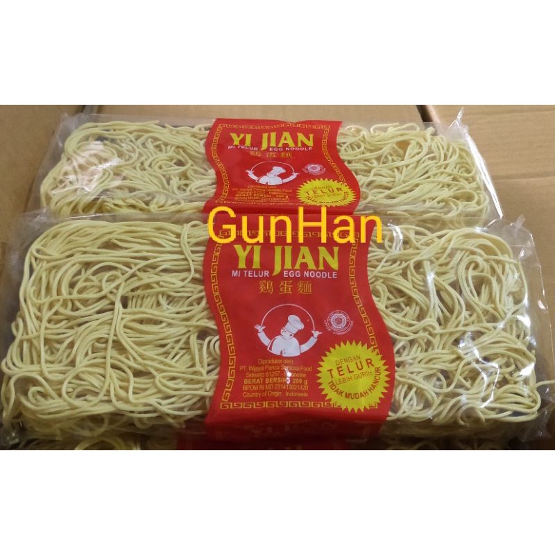 

Mie Telur Yi Jian 200gr/egg Noodle Besar & Kecil