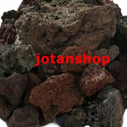 BATU LAVA ROCK ROUGH LAVAROCK 1 kg 1kg  Hiasan Aquarium Aquascape