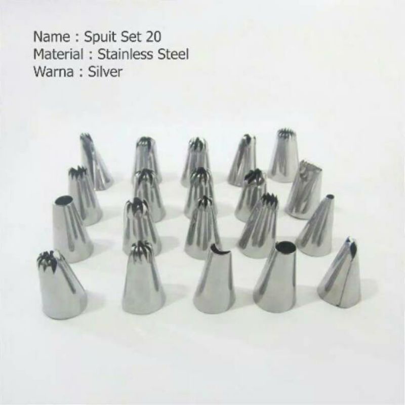 

Spuit lokal isi 20 karakter bahan stainless