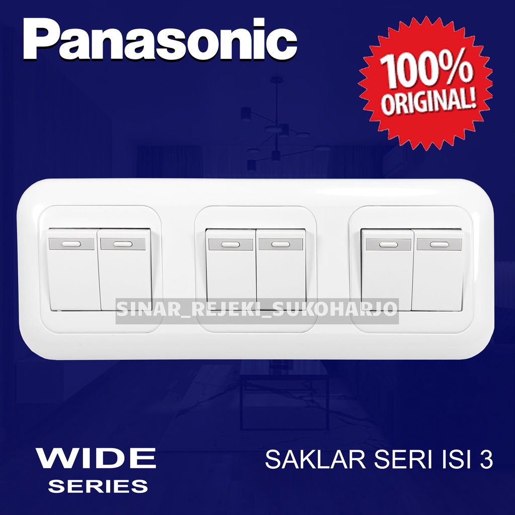 Panasonic Saklar Seri Isi 3 Inbow / Tanam