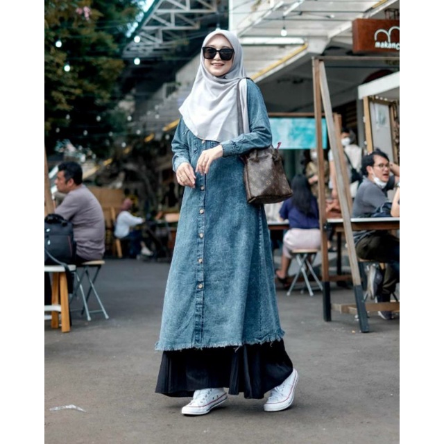 ABIA TUNIK BY GREENISM ORIGINAL BRANDED TUNIK JEANS TUNIK LEVIS TUNIK PANJANG TUNIK TERBARU