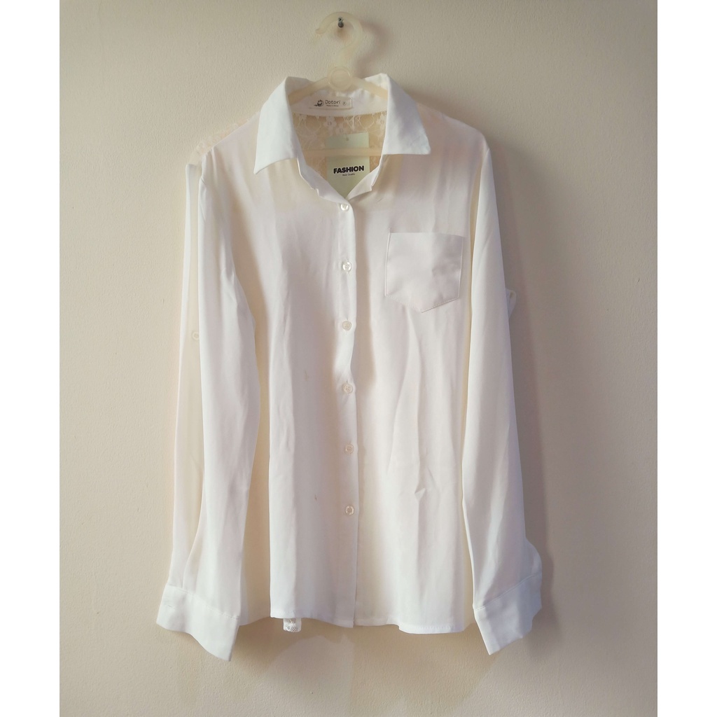 1 SET Kemeja + inner putih made in Korea