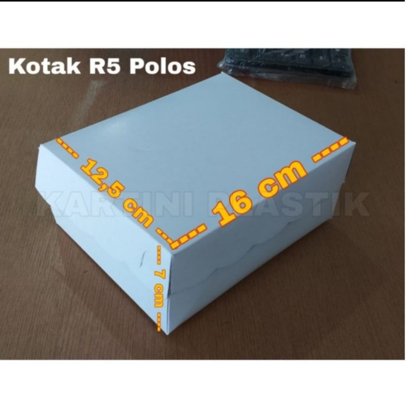 Kotak Kue / Kotak Jajan R5 polos