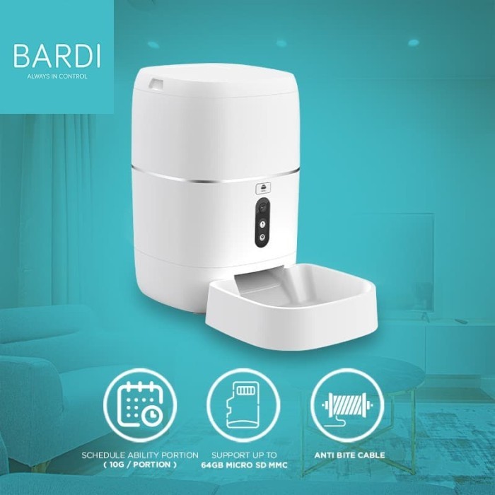 Bardi Smart WIFI Pet Feeder (Dispenser Makanan Hewan Peliharaan)