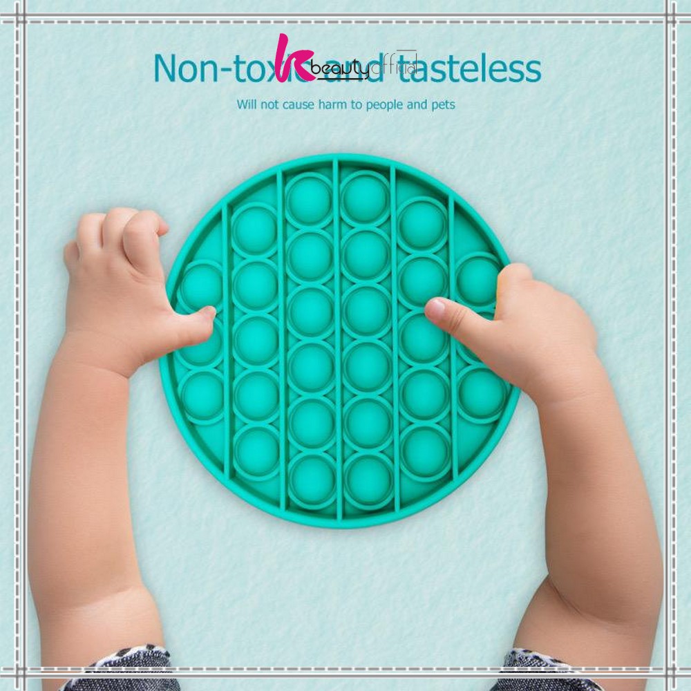 KB-M131 Mainan Pop It Rainbow Shape Fidget Push Pop It Bentuk Bulat Tik Tok / Pop Its Mainan Anak-6