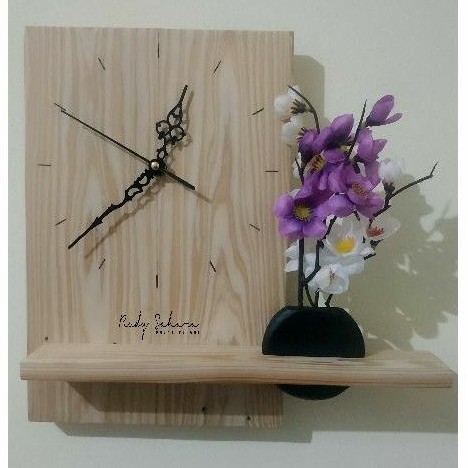 Jam Dinding Kayu Jati Belanda