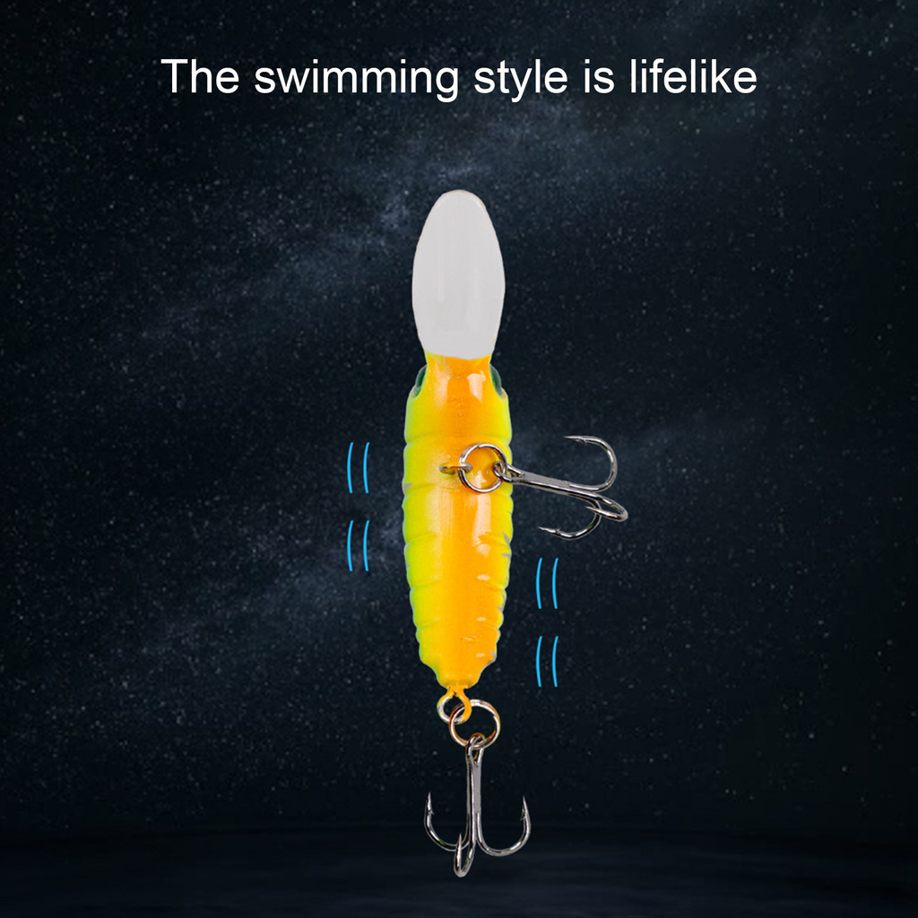 [Jianxin] Umpan Pancing Tiruan Bentuk Ikan Lidah Panjang 5cm Multi Warna