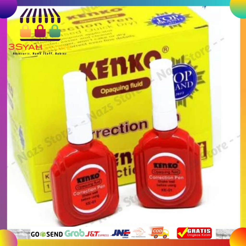 

Tipe X Tip Ex kenko Merah KE-01 - Penghapus Pulpen