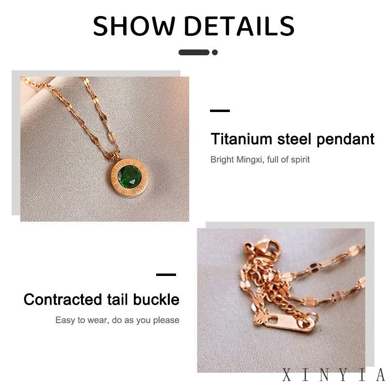 【COD】Kalung Titanium Blgari Rose Gold Anti Karat Selamanya / Kalung Titanium Wanita Korea Terlaris / Kalung Titanium 2023 Terbaru /