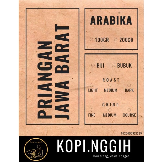 

PREMIUM BEAN - PRIANGAN JAWA BARAT