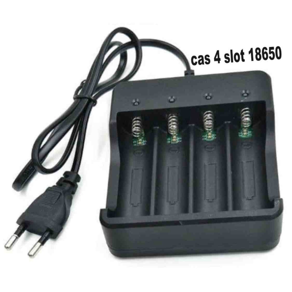 Charger 4 Slot Baterai 18650 26650 All In man sheng