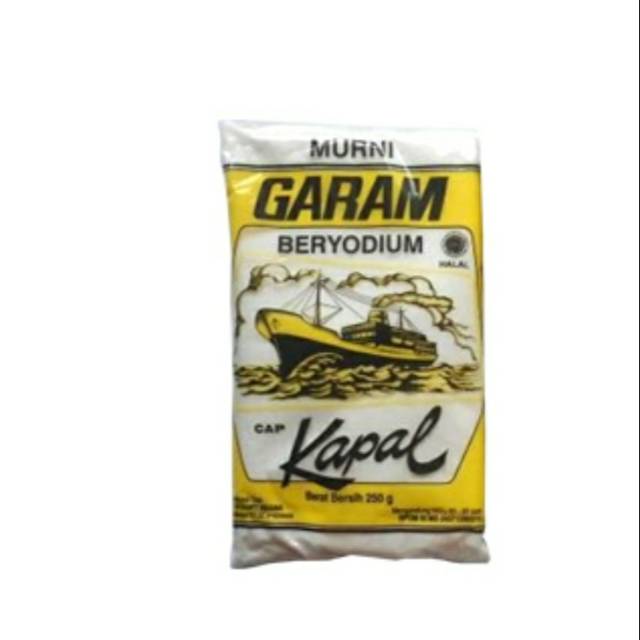 

Garam meja beryodium cap kapal pck 250gr