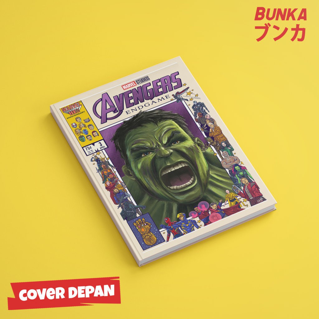 

Notebook Marvel Avengers Hulk Hardcover A5 Buku Tulis Catatan Note Agenda Planner Jurnal