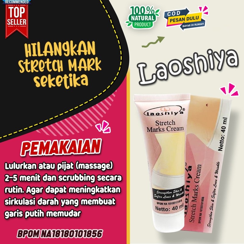 Laoshiya Obat Strechmark Paling Ampuh Laoshiya Cream Stretchmarks Cream Penghilang Strechmark Ampuh Permanen Bpom