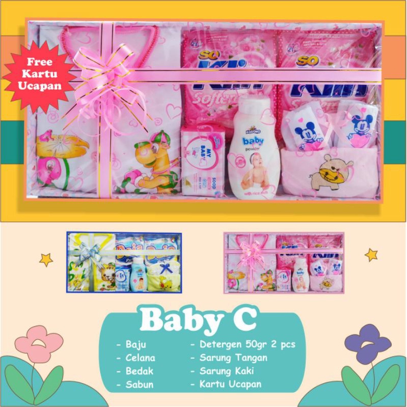 Kado Bayi Parcel Bayi Perlengkapan Bayi Baby Gift Hampers Bayi Bedak Bayi Set Baju Celana Sepatu Bayi Baby Set-2