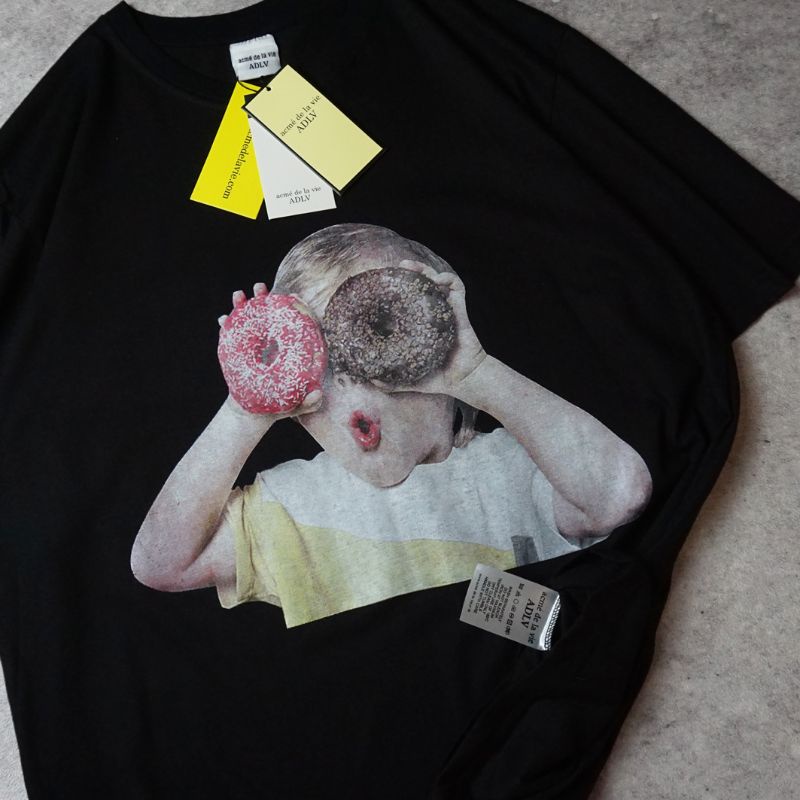 KAOS ADLV - ADLV BENY CULLAR HITAM FULLVARIAN FULLTAG LABEL-ADLV BOY DONUT TWO