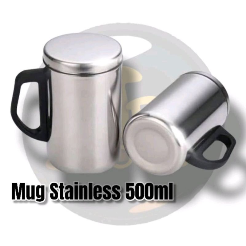 MUG STAINLESS 500ml ORIGINAL / MUG TEBAL