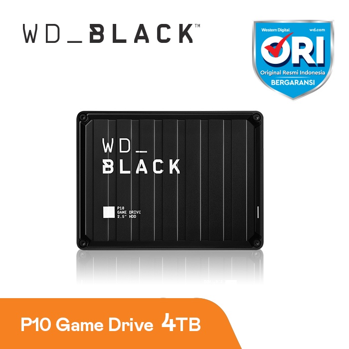 WD Black P10 4TB Game Drive - Hardisk Eksternal Gaming