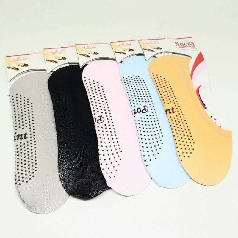 (top invisible) kaos kaki balet point / kaos kaki pendek  hidden socks balet anti slip