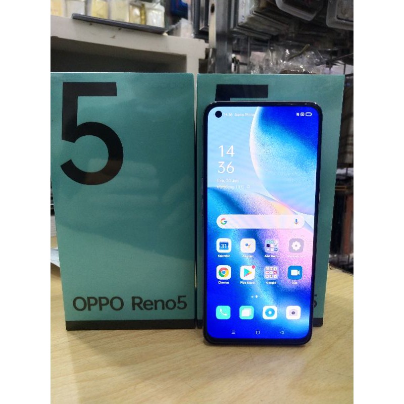 OPPO RENO 5 dan 4F RAM 8GB ROM 128GB.GARANSI RESMI