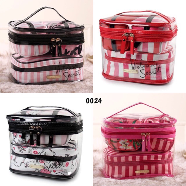 Victoria Secret Cosmetic Pouch Set 4 in 1 #0024
