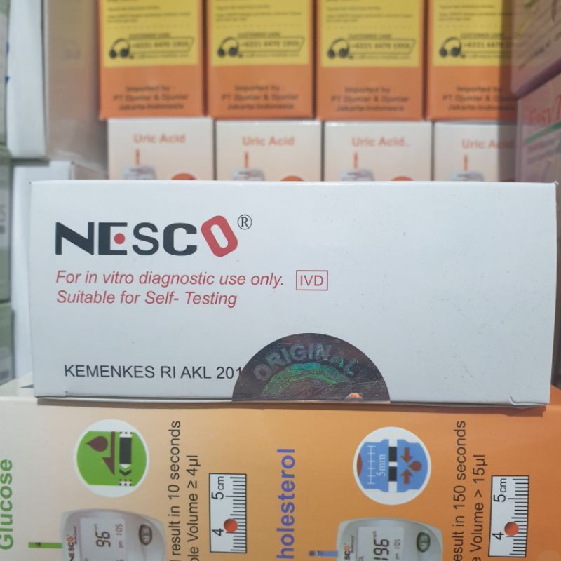 Nesco Multicheck GCU 3 In 1 Alat Cek Gula Darah Kolesterol Asam Urat Original