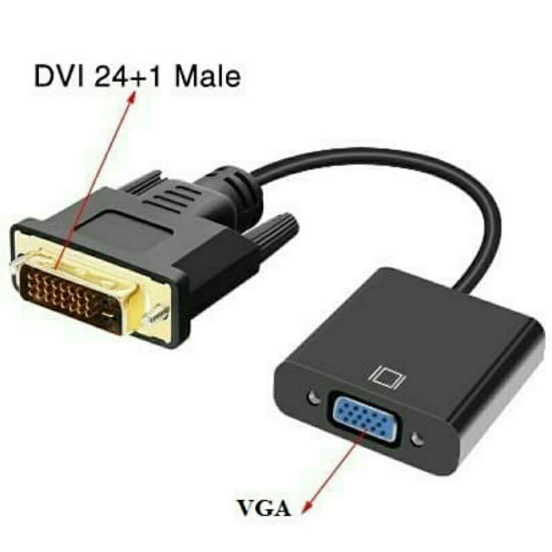 KABEL CONVERTER DVI-D 24+1 TO VGA - KABEL KONVERTER DVI 24 + 1 TO VGA